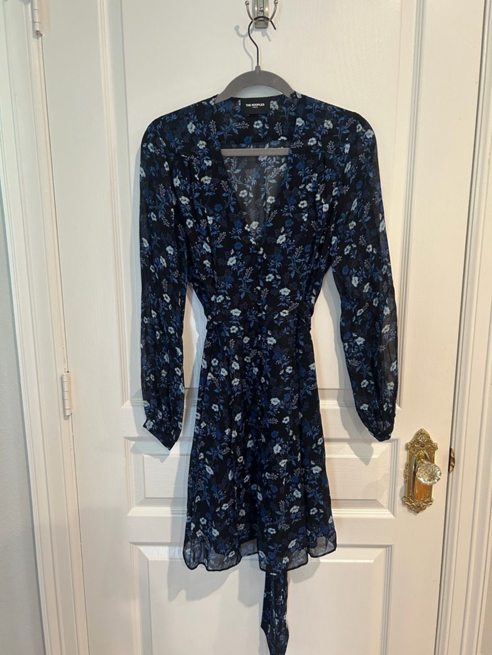 THE KOOPLES Floral Print Tie Waist Dress / Size 2 / - Picture 3 of 8